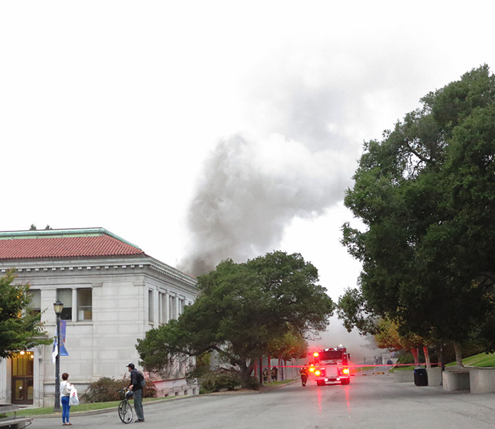 UC Berkeley Explosion — Live Footage Mission Local