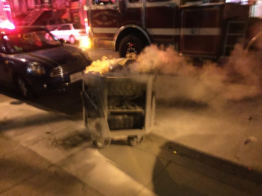 Giant battery causes fire, toxic fumes on Shotwell Street Mission Local