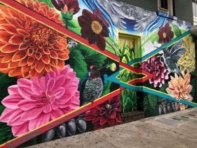 Rebirth of Coyolxauhqui cancer fighting mural