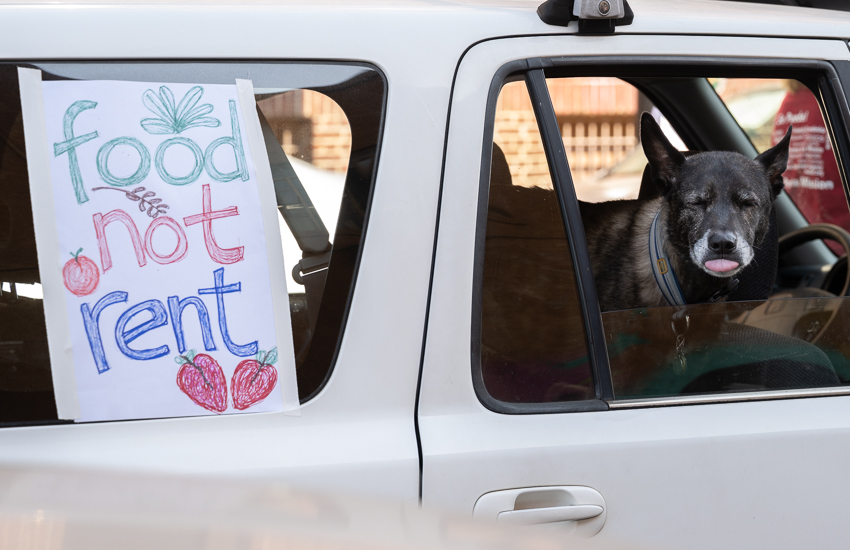 Essential workers protest