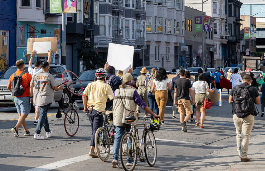 Essential worker demonstration