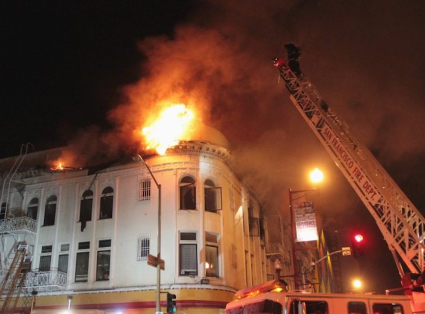 File photo of the Mission and 22nd street fire in 2015.
