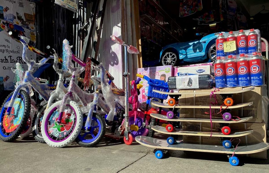 scooters and skateboards on mission street