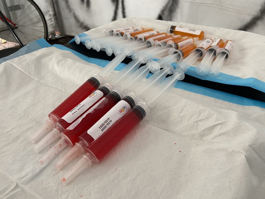 syringes of jello