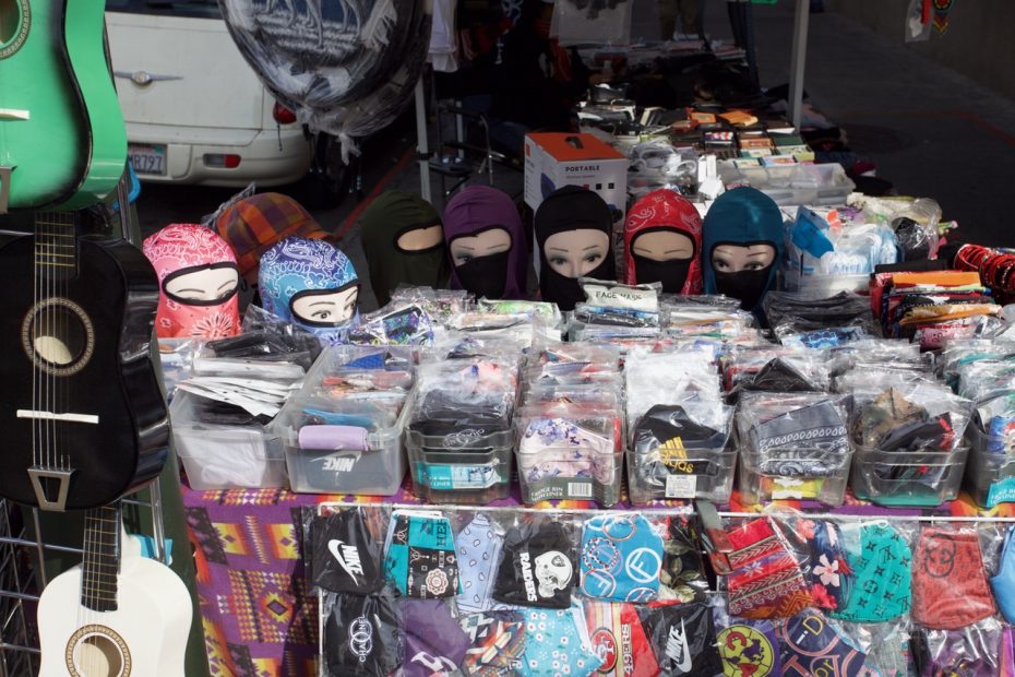 A line of stuffed ninja toys at a local shop.