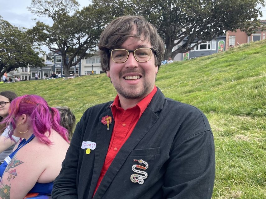 Tallon Coal Kamoi Burger, 32, acted as Coffin’s informal “assistant” for the party.