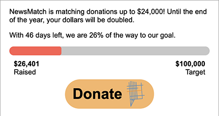 Donation thermometer.