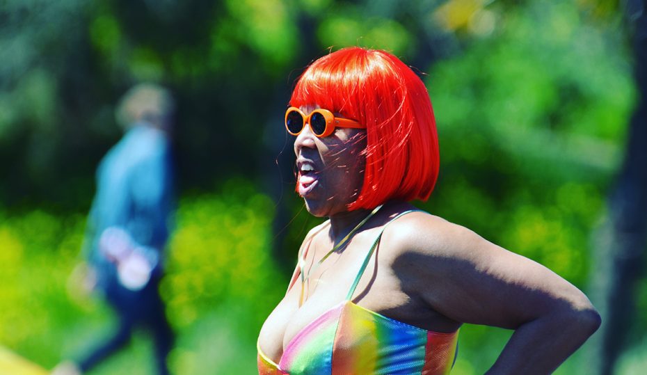 Someone with red hair.