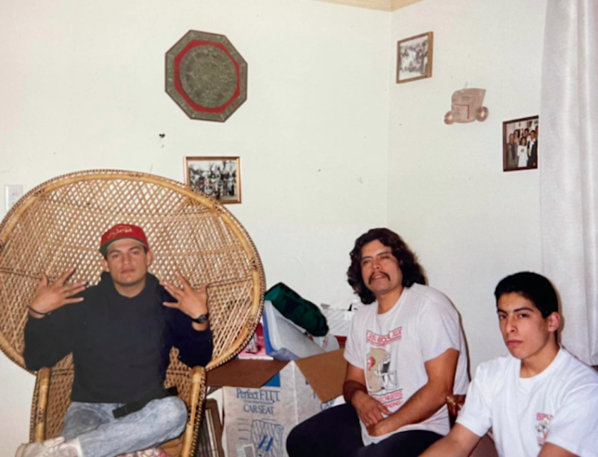 Miguel Martinez (center) with two other men