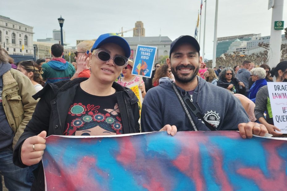 Yazmin Maciasand Jeremias Rivera from the Instituto Familiar de la Raza.