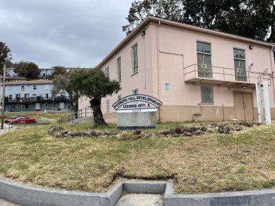 The SFHA's old office at the Potrero Terrace-Annex public housing. Taken May 5, 2023. Photo by Christina MacIntosh.