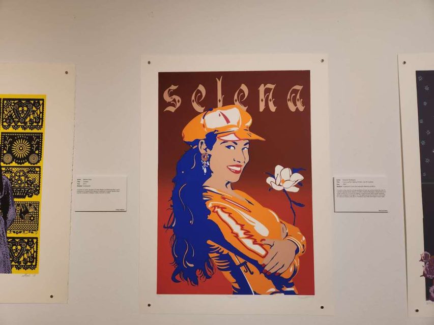 poster of a woman in orange shirt