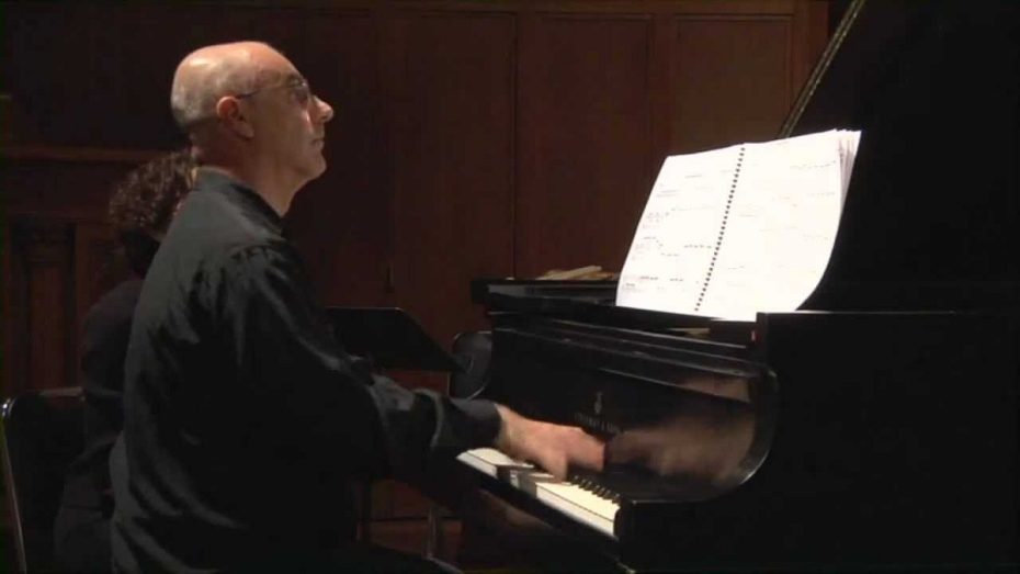 David Verotta playing the piano.