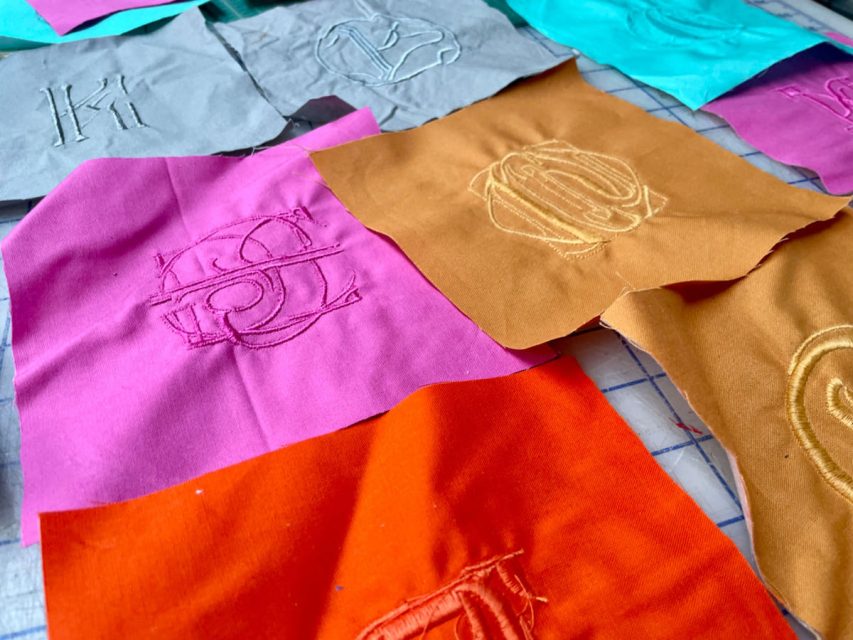 Some pieces of fabric