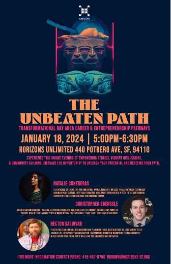 A poster for the unbeaten path.