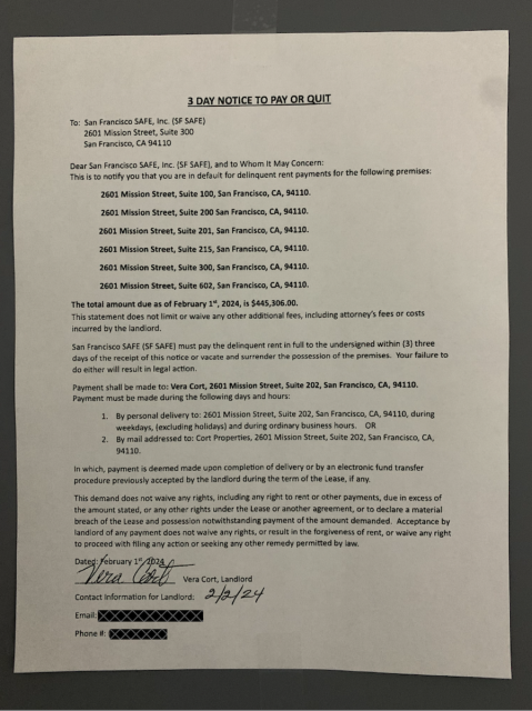 A piece of paper with a signature on it.